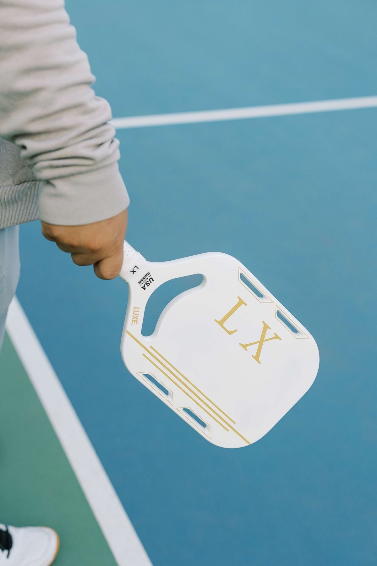Pickleball court scene